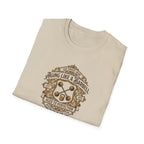 Aging like a Barbell crest logo t-shirt