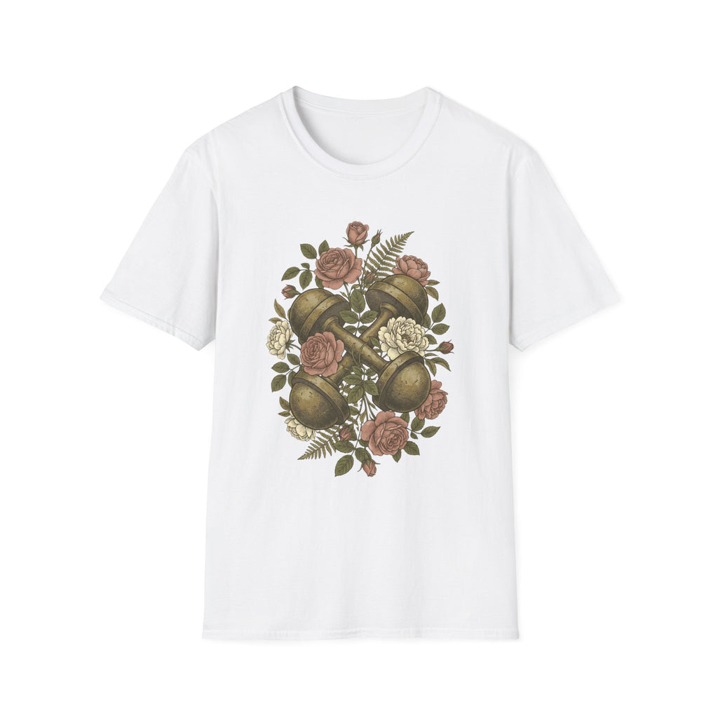 Floral Dumbbells T-Shirt
