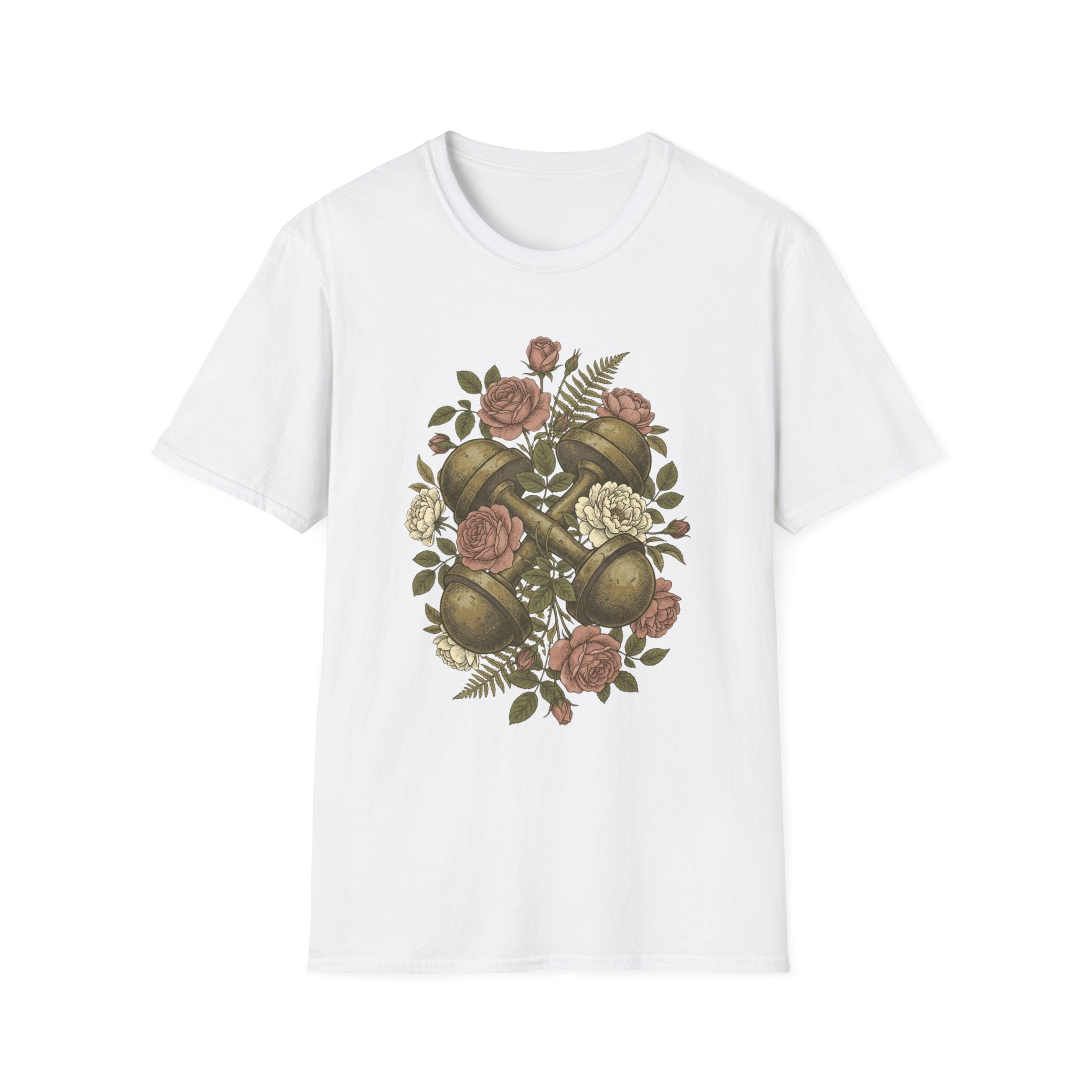 Floral Dumbbells T-Shirt
