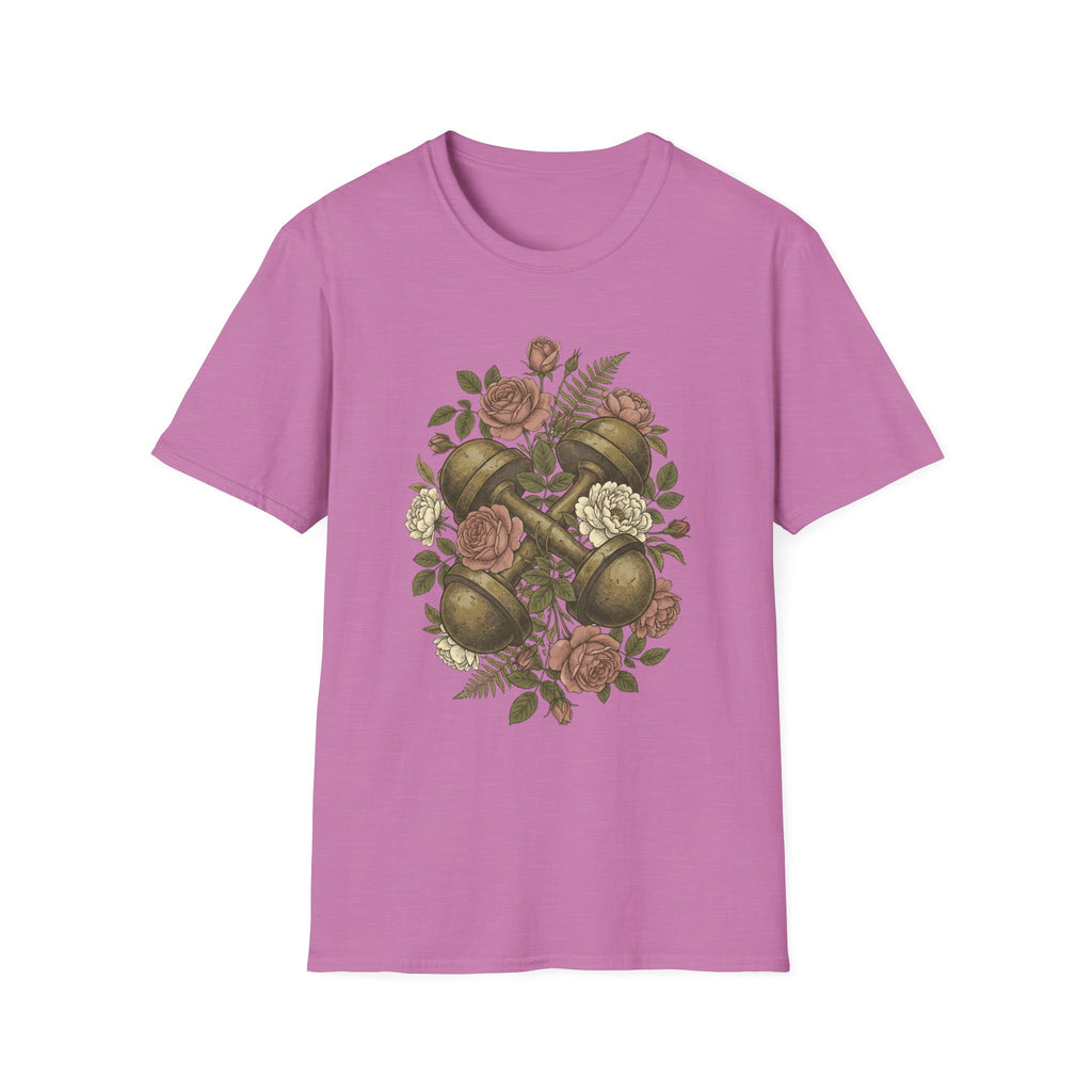Floral Dumbbells T-Shirt