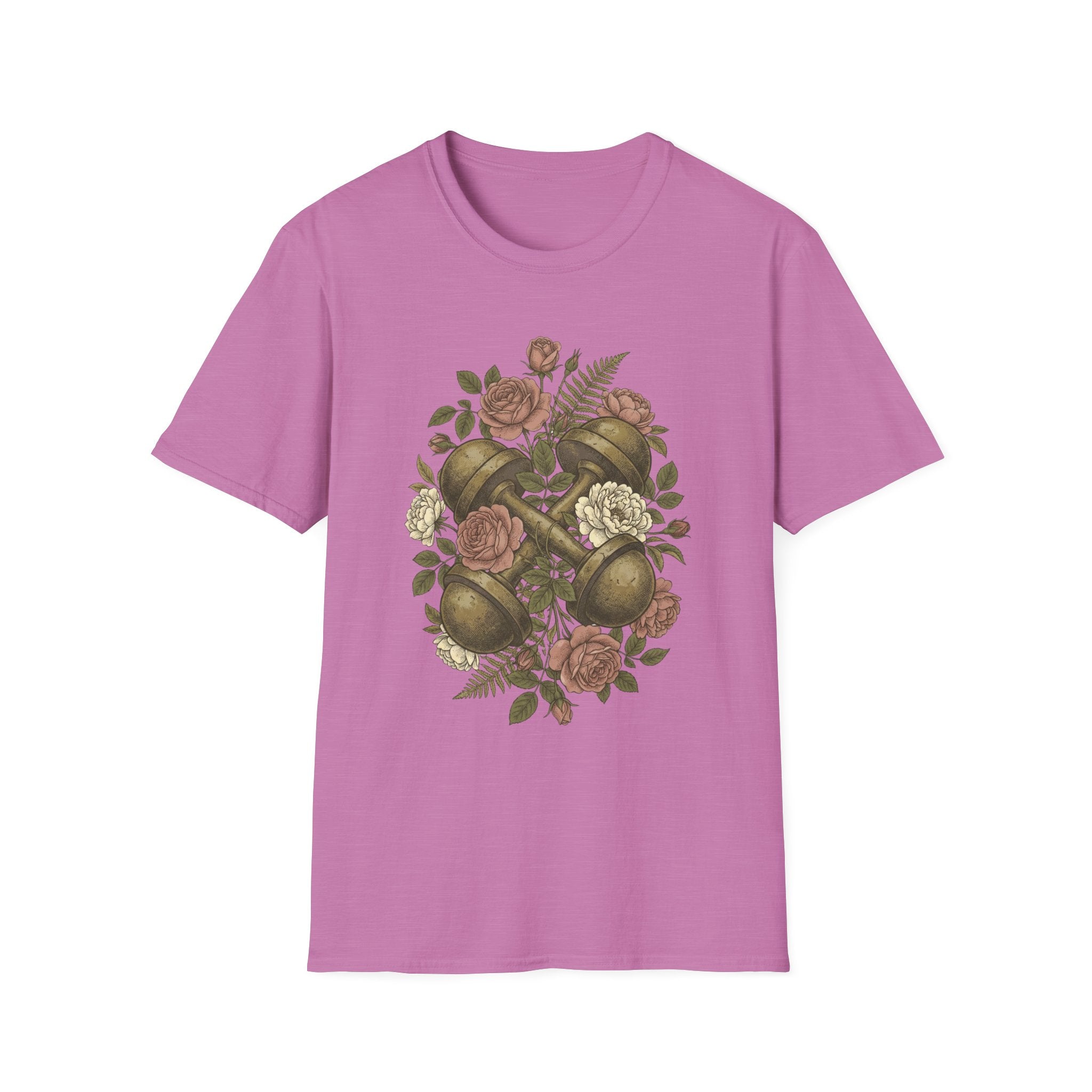 Floral Dumbbells T-Shirt