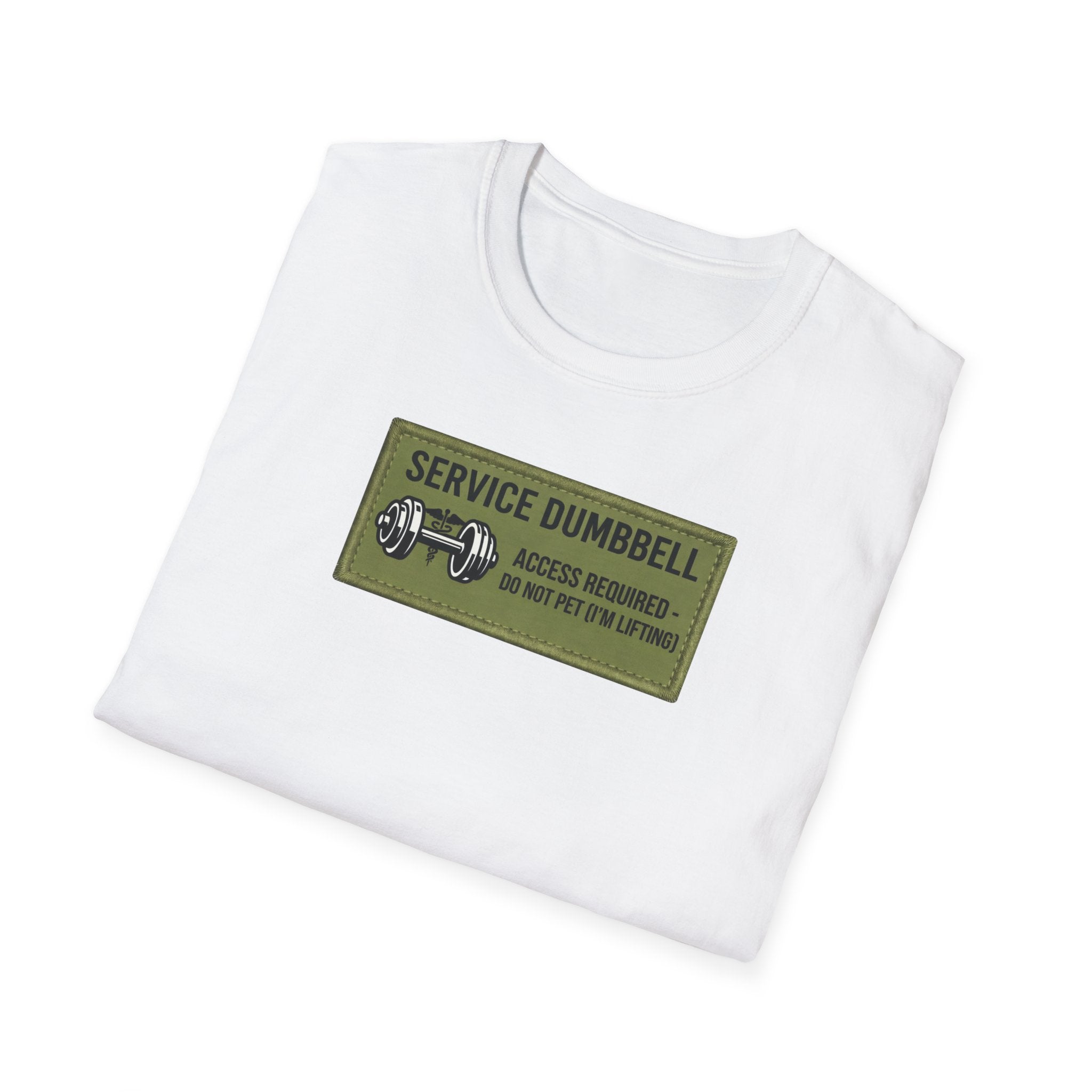 Service Dumbbell patch T-Shirt
