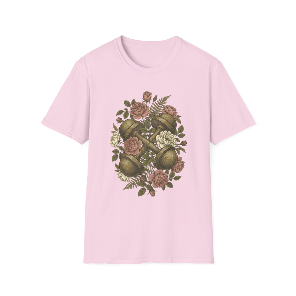 Floral Dumbbells T-Shirt