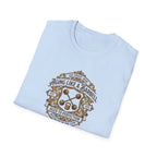 Aging like a Barbell crest logo t-shirt