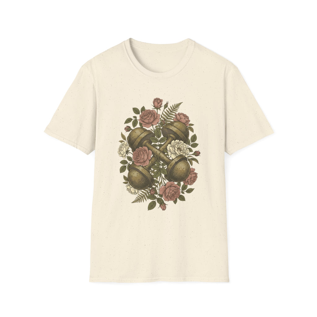 Floral Dumbbells T-Shirt