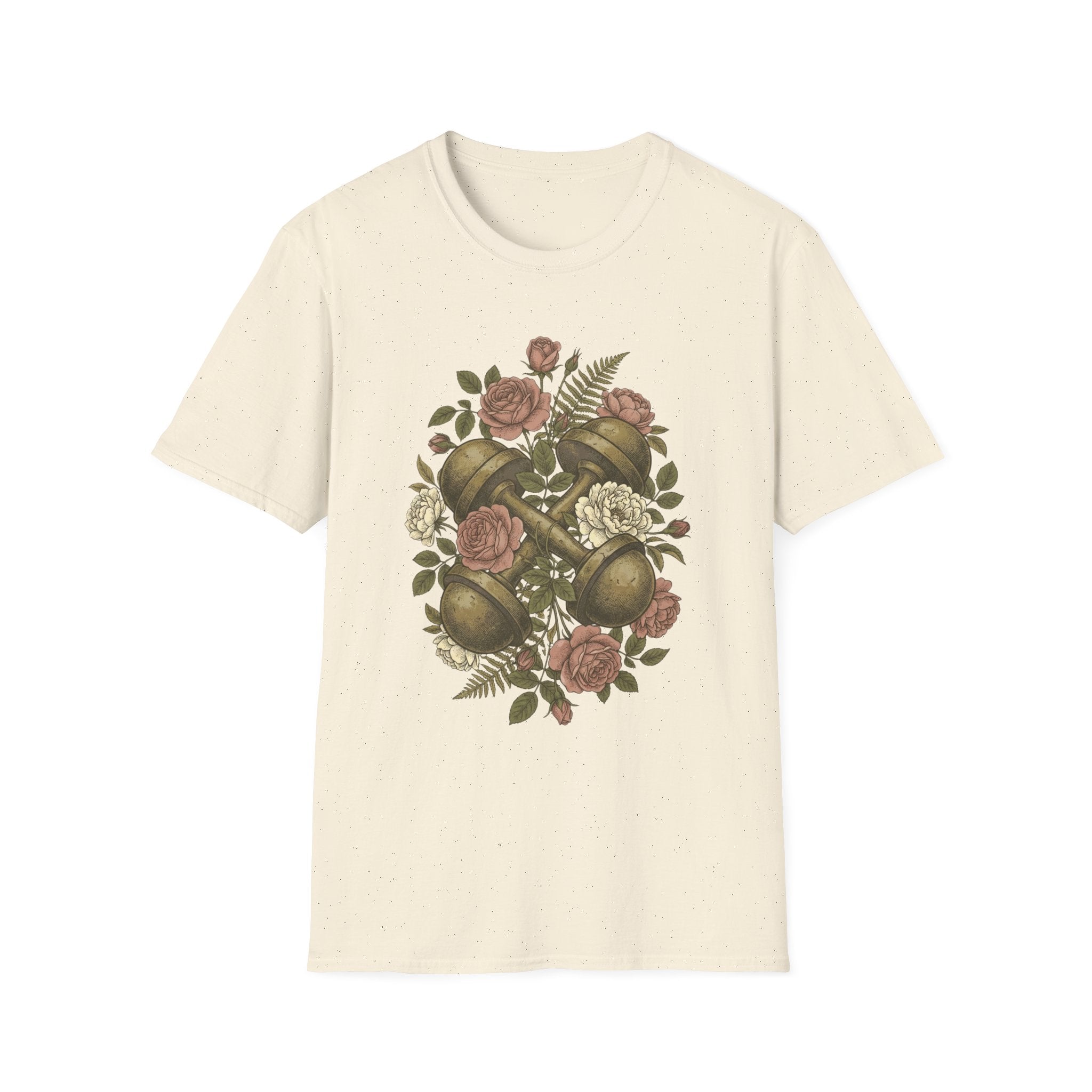 Floral Dumbbells T-Shirt