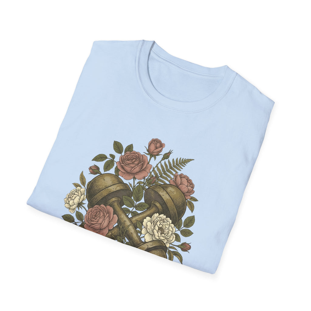 Floral Dumbbells T-Shirt