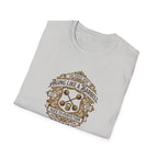 Aging like a Barbell crest logo t-shirt