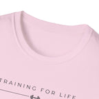 Training for life Barbell T-Shirt