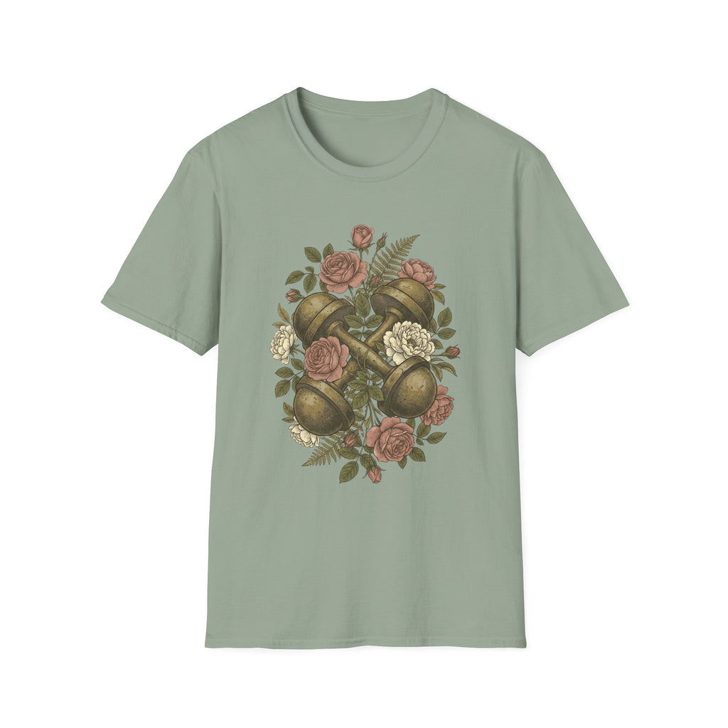 Floral Dumbbells T-Shirt