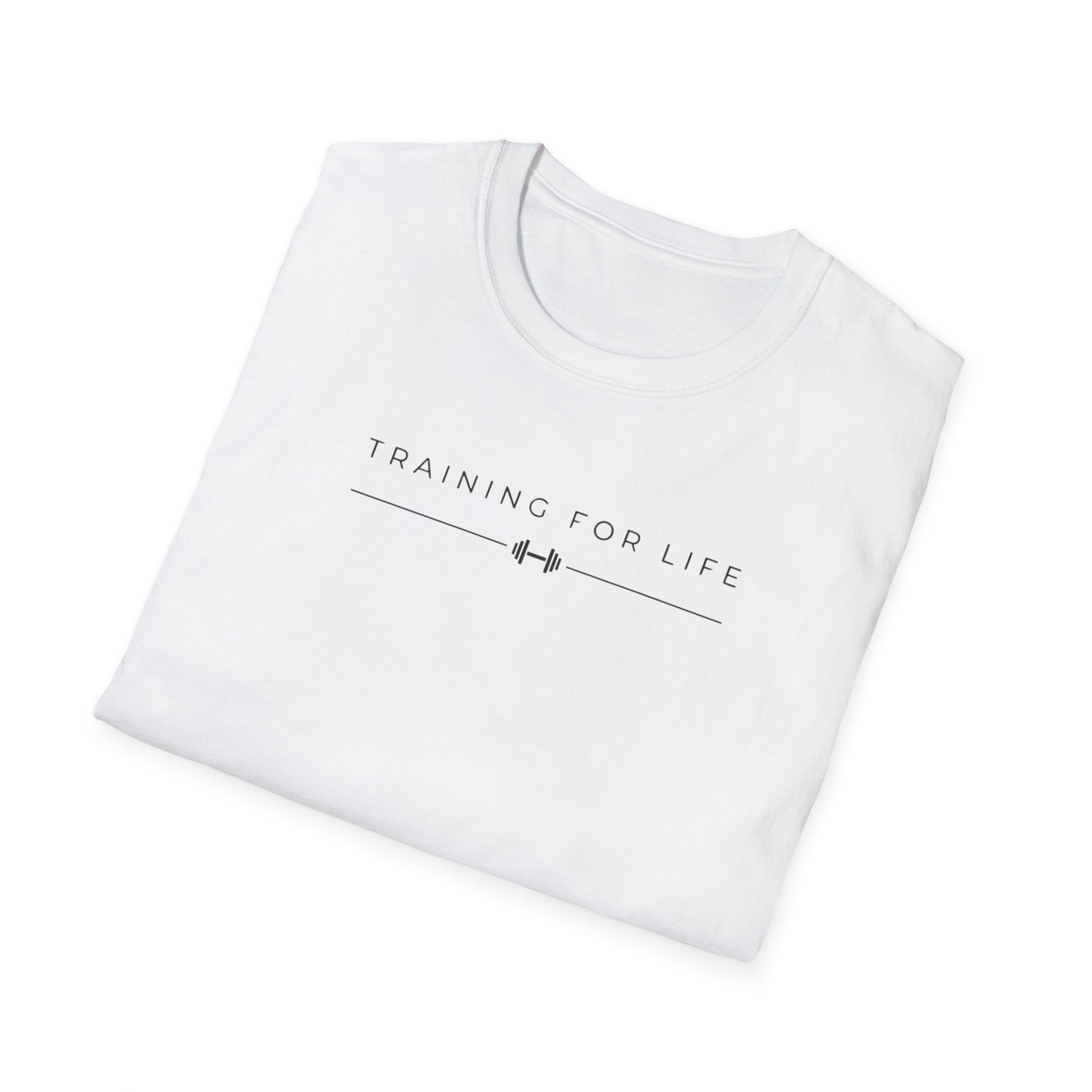 Training for life Barbell T-Shirt