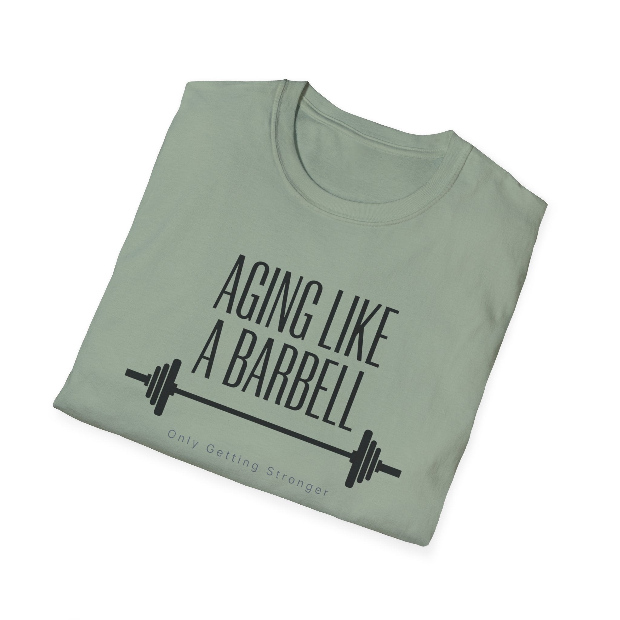 Aging Like a Barbell T-Shirt 1
