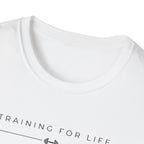 Training for life Barbell T-Shirt