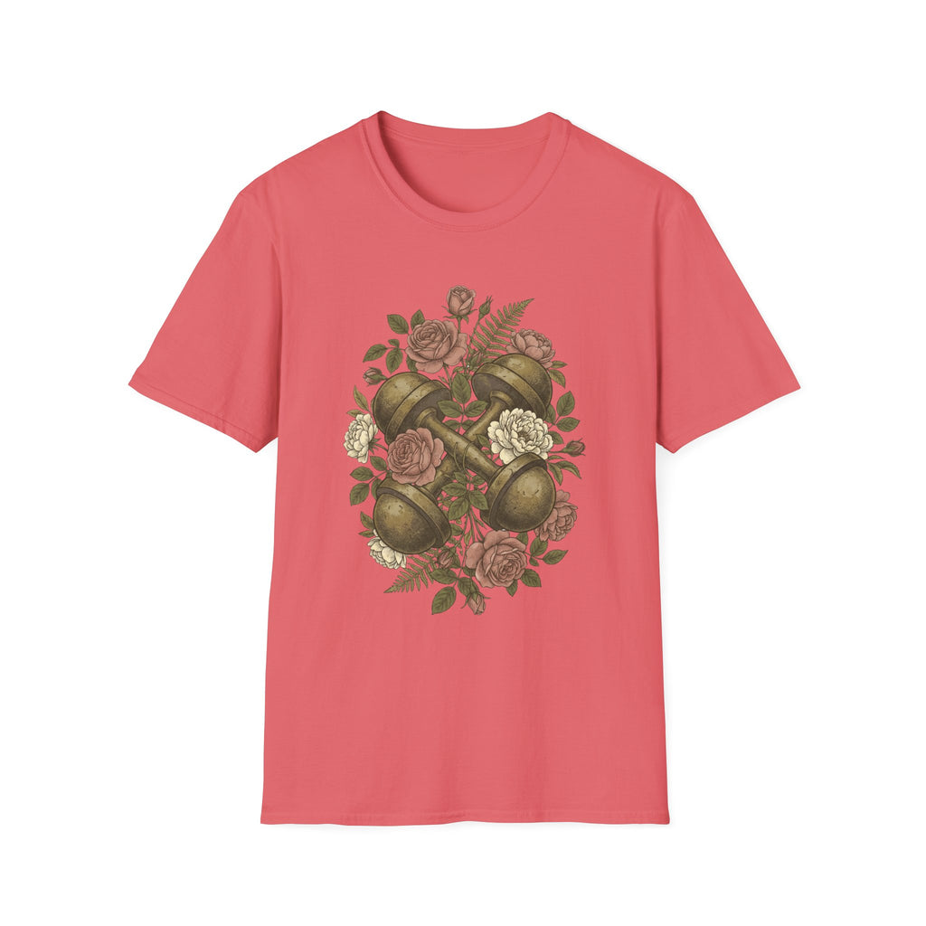 Floral Dumbbells T-Shirt
