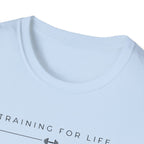 Training for life Barbell T-Shirt