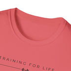 Training for life Barbell T-Shirt