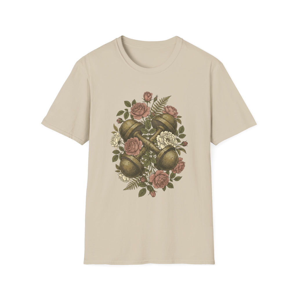 Floral Dumbbells T-Shirt