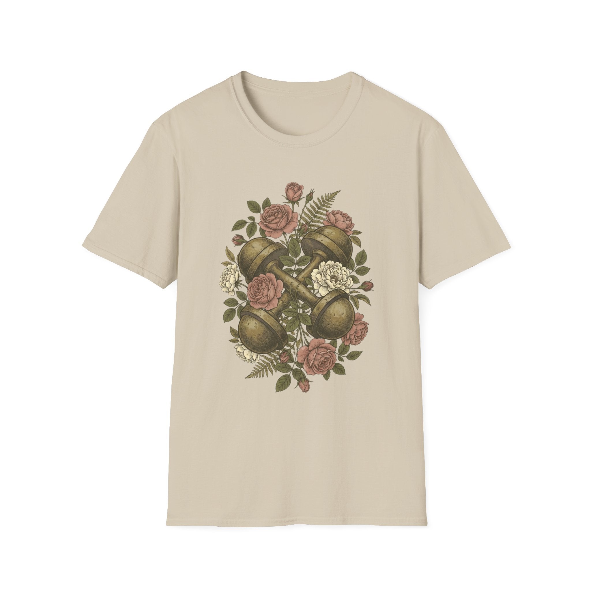 Floral Dumbbells T-Shirt