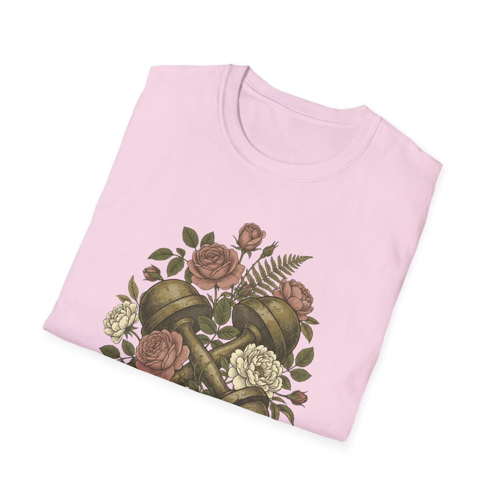 Floral Dumbbells T-Shirt