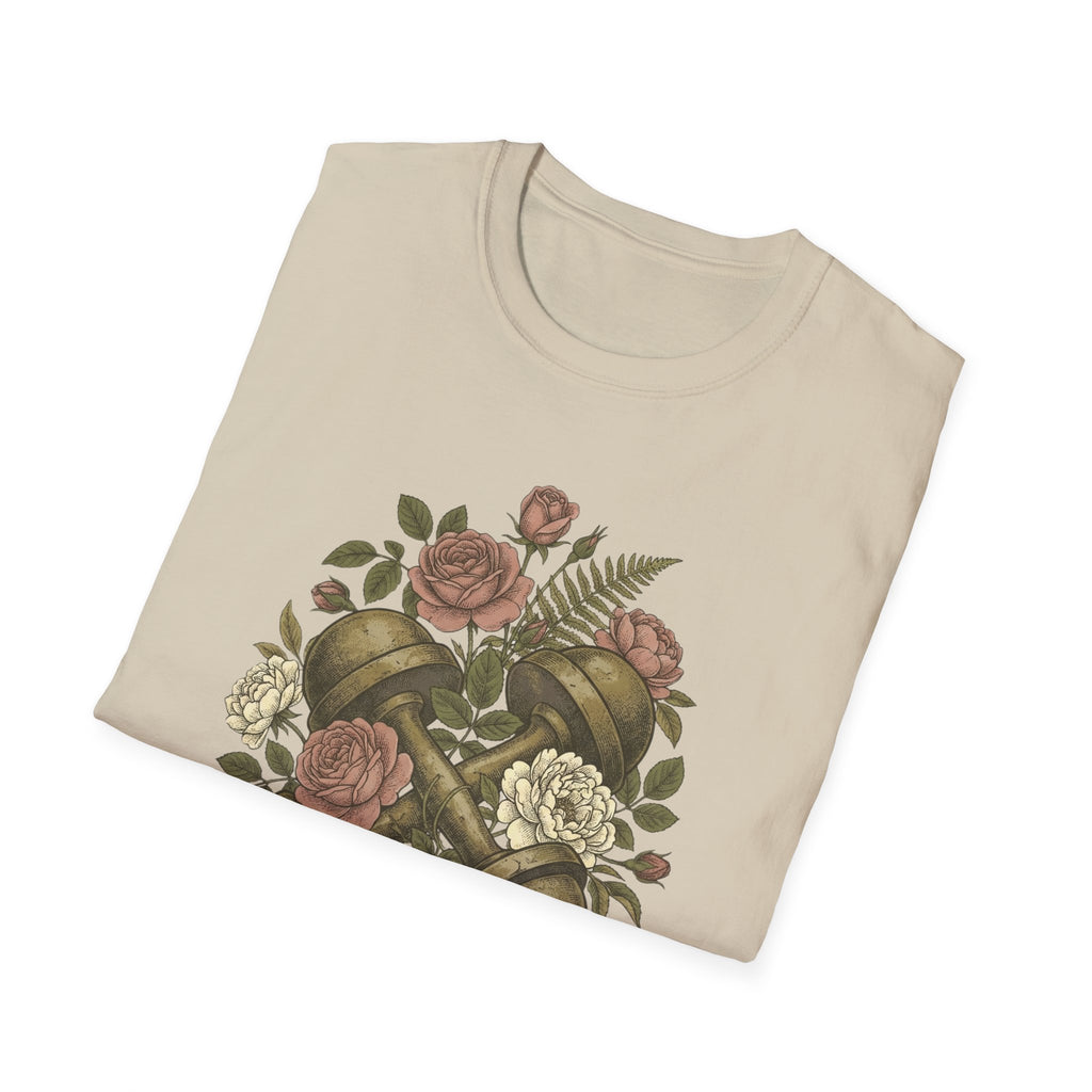 Floral Dumbbells T-Shirt