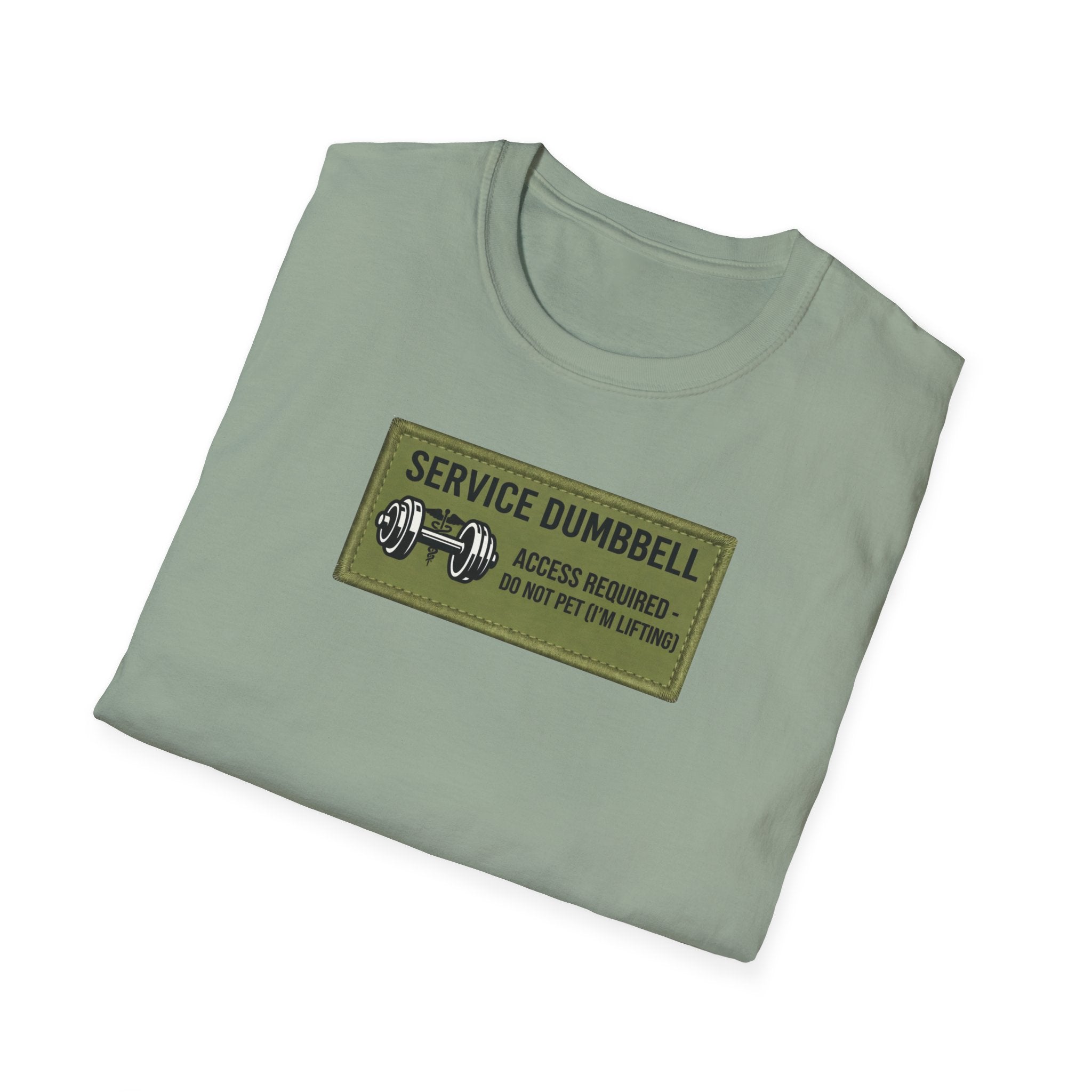 Service Dumbbell patch T-Shirt