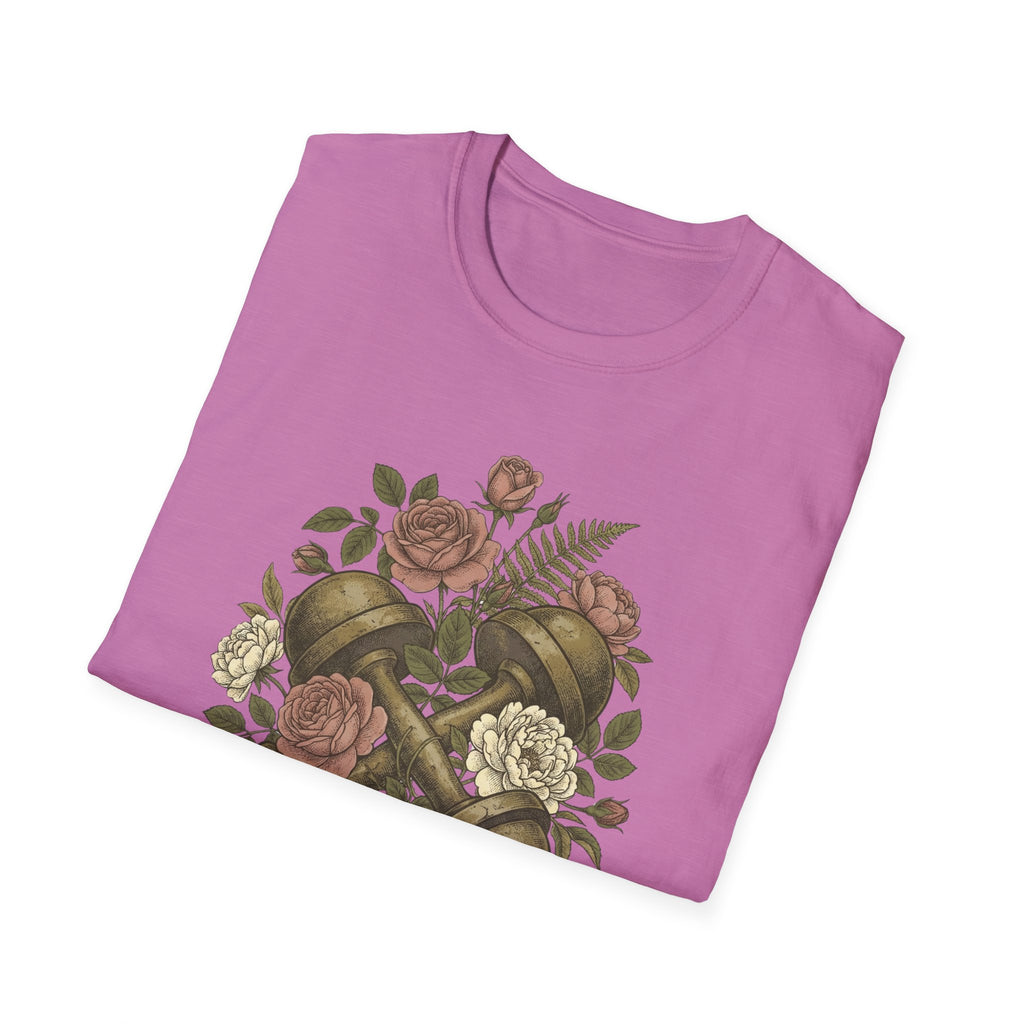 Floral Dumbbells T-Shirt