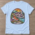 Light Blue Training For Life T-shirt — longevity training design, for women over 40