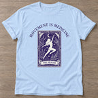 Light Blue Dance Alchemy T-shirt — everyday workout design, for women who move
