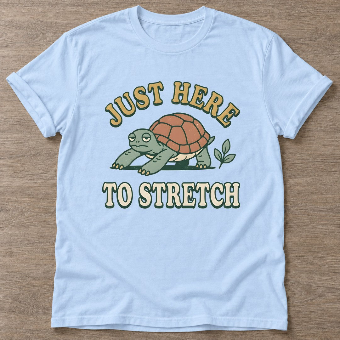 Light Blue Slow Vibes T-shirt — rest and recovery design, for women who train