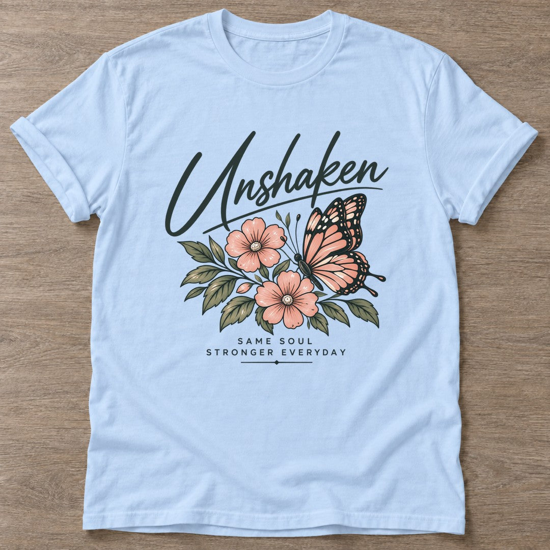 Light Blue Same Soul T-shirt — longevity training design, for women over 40