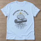 Light Blue Mindful Growth T-shirt — growth mindset design, for women building a habit