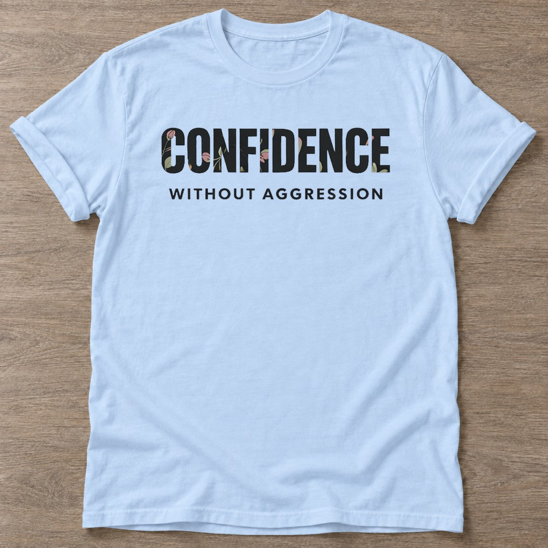 Light Blue Grace Over Force T-shirt — rest and recovery design, for women who train