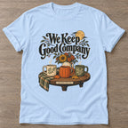 Light Blue Good Company T-shirt — gym club design, for women who train together