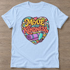 Light Blue Move With Kindness T-shirt — rest and recovery design, for women who train
