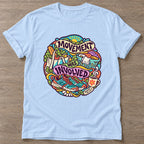 Light Blue Movement Was Involved T-shirt — funny gym slogan, for women who train and laugh about it