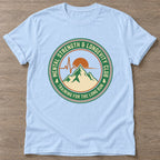 Light Blue Endurance Mindset T-shirt — longevity training design, for women over 40