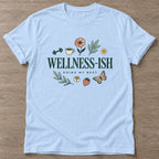 Light Blue Doing My Best T-shirt — motivational slogan design, for women who train