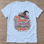 Light Blue Kindness Magic T-shirt — motivational slogan design, for women who train