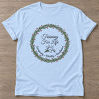 Light Blue Longevity Vitality T-shirt — longevity training design, for women over 40