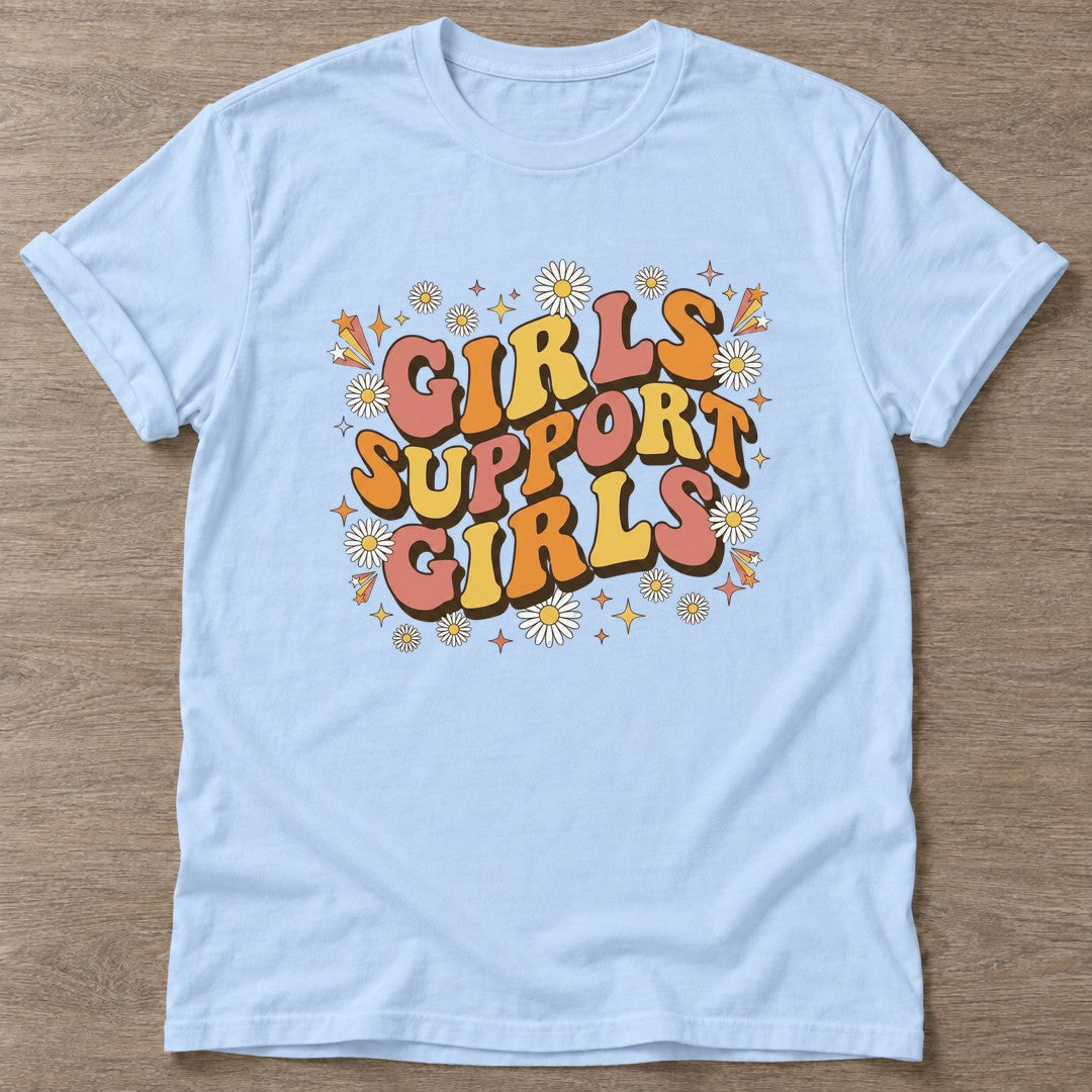 Light Blue Sisterhood Vibes T-shirt — gym club design, for women who train together