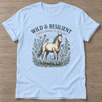 Light Blue Stay Soft T-shirt — rest and recovery design, for women who train