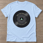 Light Blue Tuned To 432Hz T-shirt — rest and recovery design, for women who train