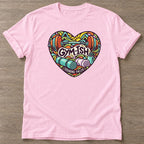 Light Pink Gym-ish Heart T-shirt — funny gym slogan, for women who train and laugh about it