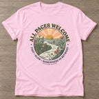 Light Pink Pace Yourself T-shirt — motivational slogan design, for women who train