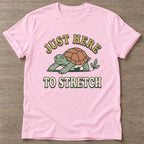 Light Pink Slow Vibes T-shirt — rest and recovery design, for women who train