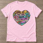 Light Pink Athletic Authenticity T-shirt — body positive design, for every body in the gym