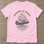 Light Pink Mindful Growth T-shirt — growth mindset design, for women building a habit