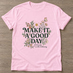 Light Pink Ordinary Moments T-shirt — motivational slogan design, for women who train