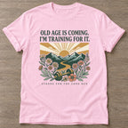 Light Pink Long Run Strong T-shirt — longevity training design, for women over 40