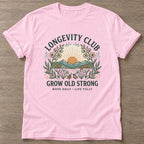 Light Pink Golden Years T-shirt — longevity training design, for women over 40